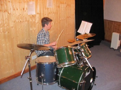 The practise kit at Rock School