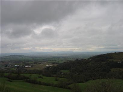 Black clouds at Birdlip Hill