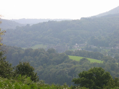 A hazy view of Tintern Abbey