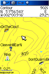 Icons on the Garmin GPSmap60 CSx