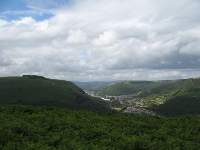 Looking back over Risca
