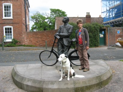 Edward Elgar near Hereford Cathedral