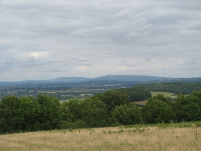 The Malverns from Westhope Common
