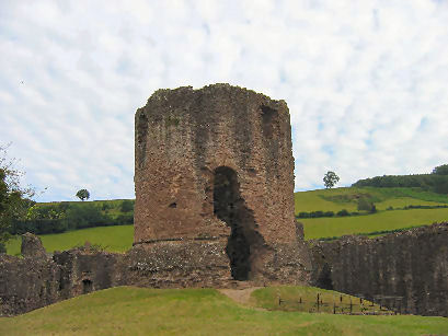 Inside Skenfrith Castle