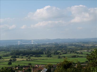 Old Severn Bridge from Almondsbury Hill