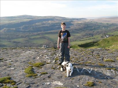 My boys on top of the crypt