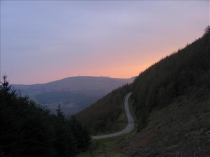 Look back at Mynydd Machen