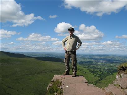 Pete on the Diving Board at Fan y Big