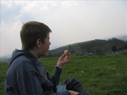 Will looking out to sea from Poet's Hill