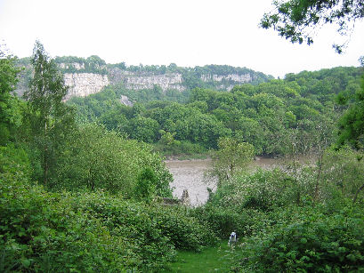 Bob racing up from St. James' and Wintour Leap in the distance