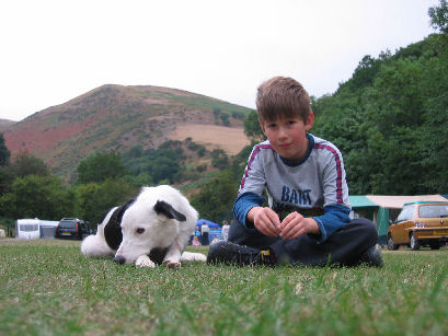 Will and Bob at the camp site