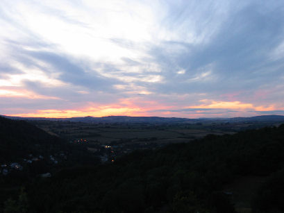 Sunset from Symonds Yat Rock (west)